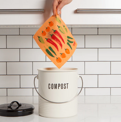 Swedish Dishcloth Chili Peppers/Sponge Cloth