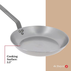 de Buyer Frypan 8" Mineral B Element (Carbon Steel)
