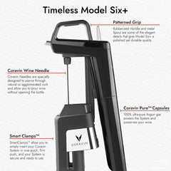Coravin 6+ Wine Preservation System Piano Black