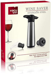 Vacu Vin Wine Saver (Stainless Steel Pump/2 Stoppers/2 Servers)