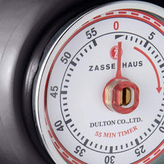 Zassenhaus Retro Kitchen Timer - Black
