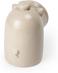 RSVP Stoneware Salt Pig w/Spoon - Oatmeal