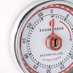 Zassenhaus Retro Kitchen Timer - White