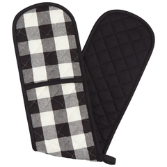 Double Mitts Black Check