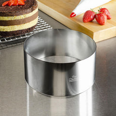 Fat Daddio Pastry Ring - 4" x 2" (Stainless Steel)
